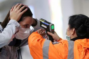 infrared thermometer coronavirus fever check airport